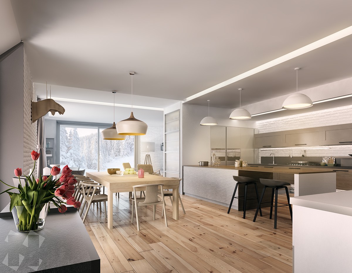 minimalist kitchen room design