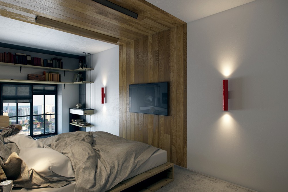 wooden bedroom decor