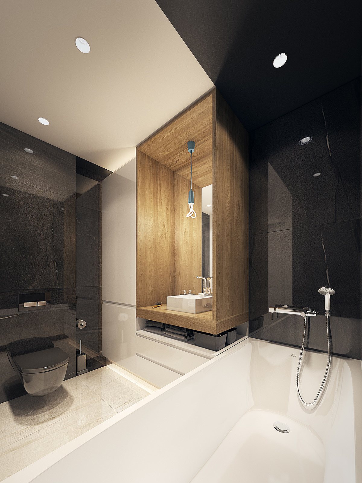 gray bathroom design