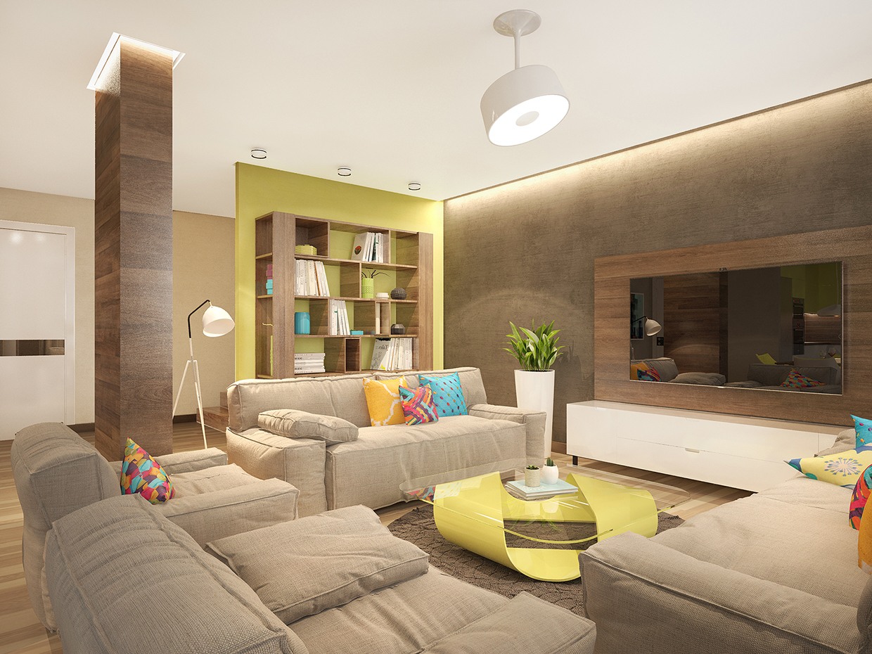 spacious living room design