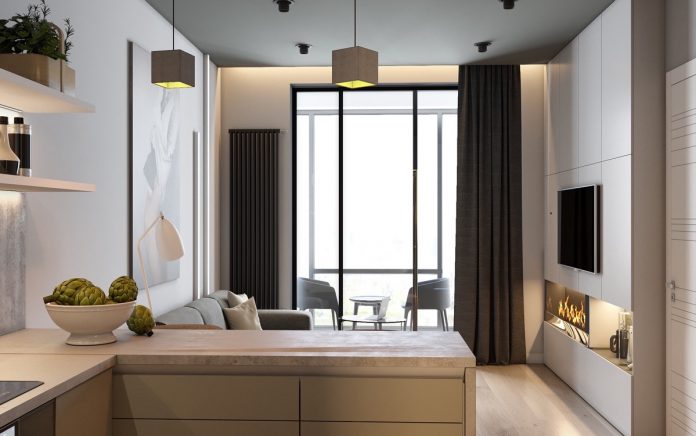 Minimalist Apartment Design Combined With Modern Interior Decor Looks ...