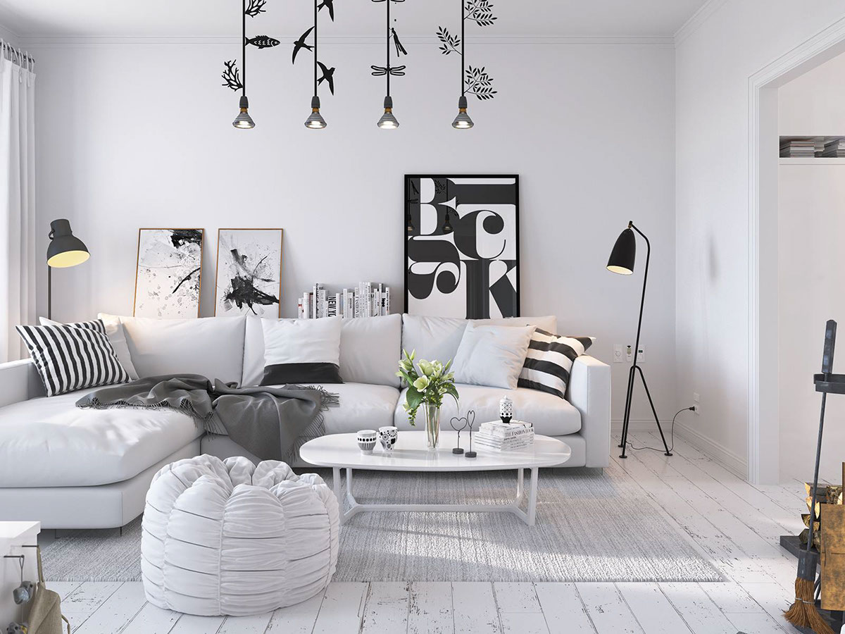 contemporary small living room