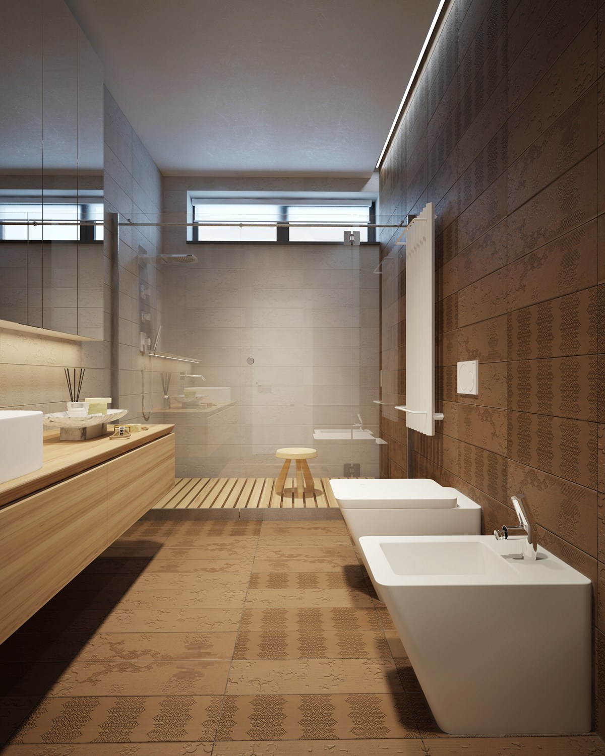 wooden bathroom design