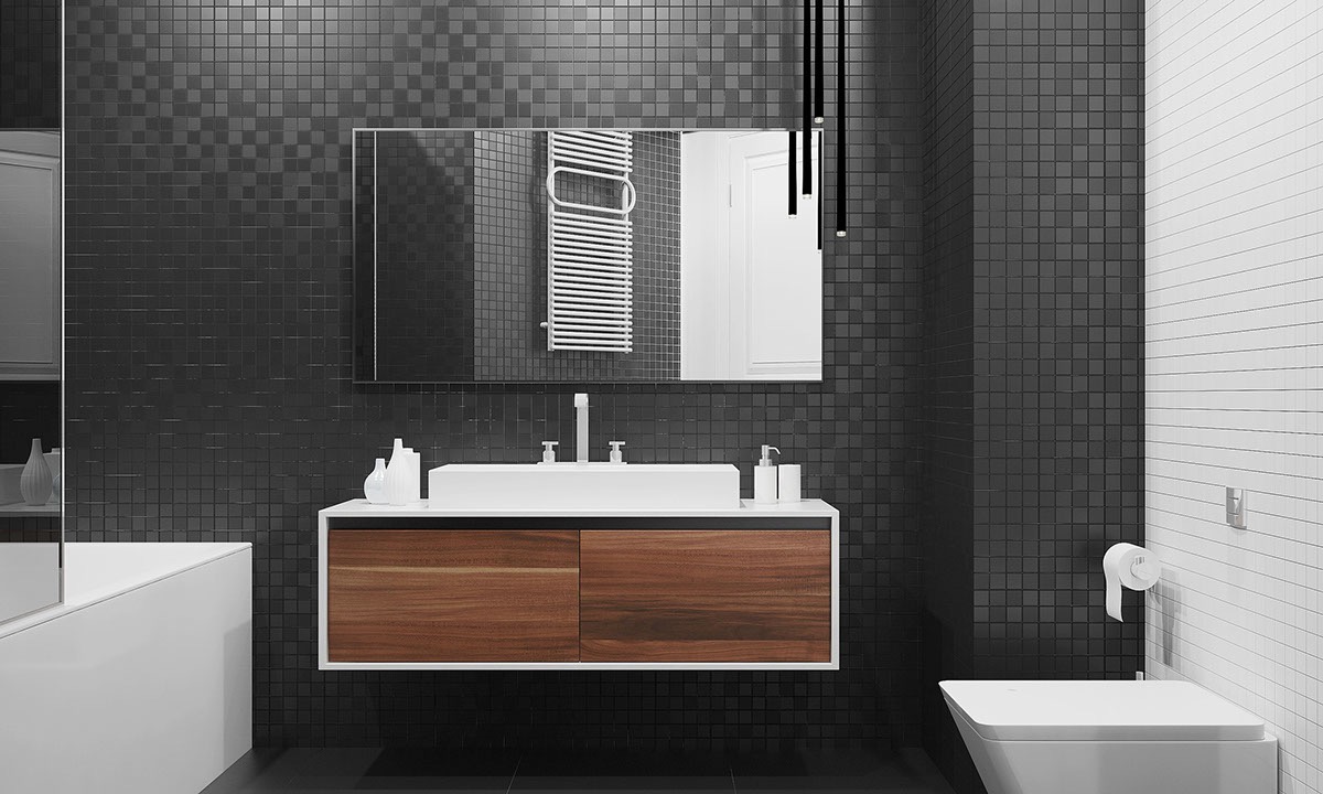 small gray bathroom decor