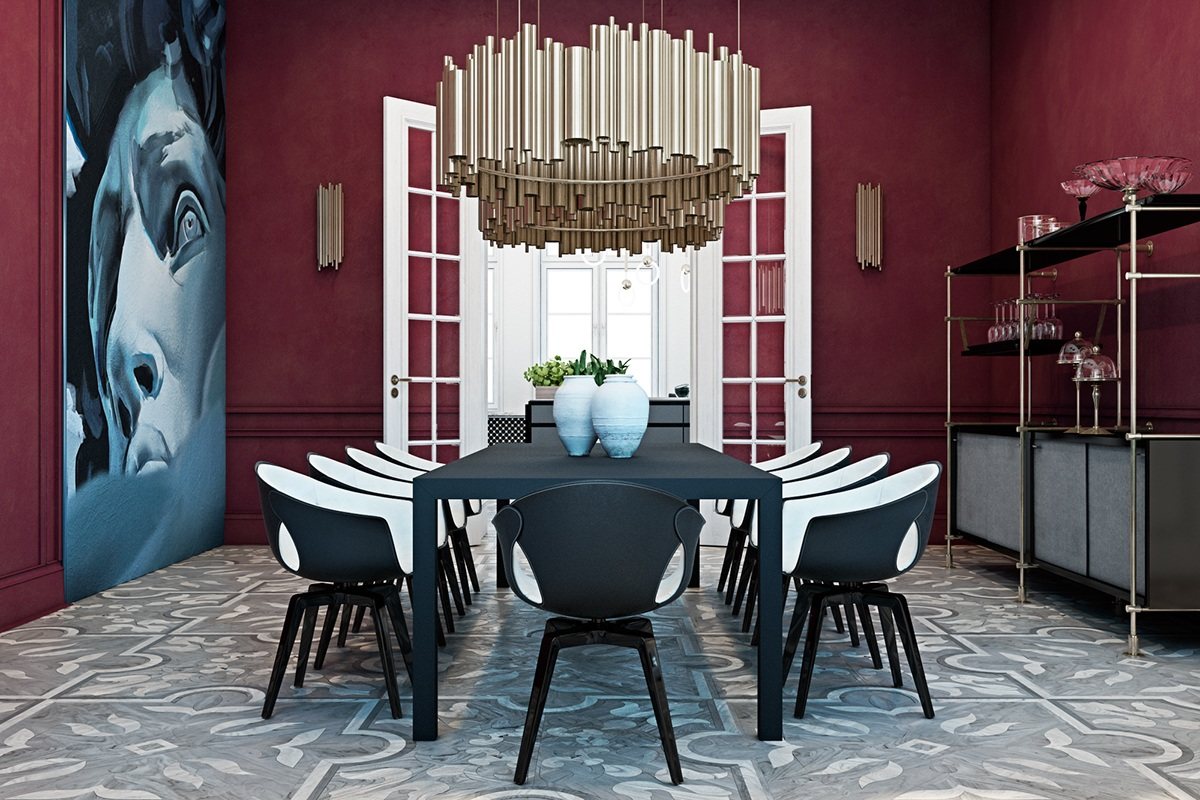 magenta dining room 