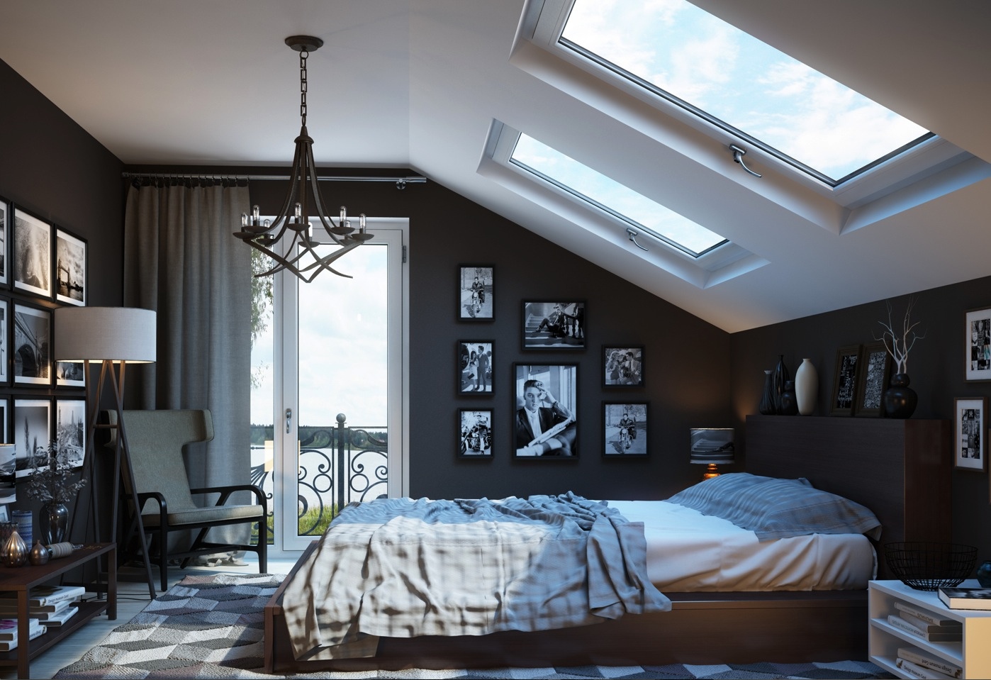 gray bedroom design