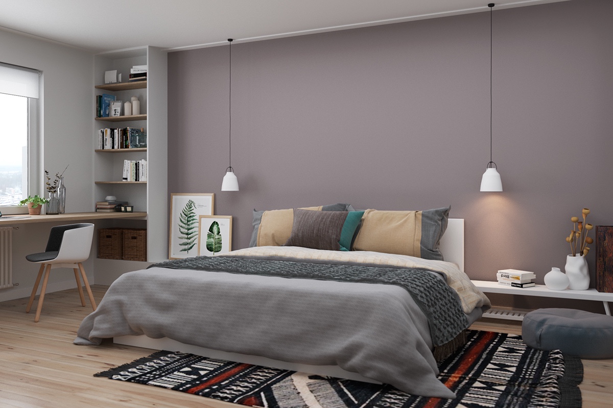 gray bedroom decor