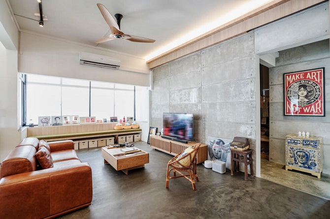 Contemporary interior apartment design