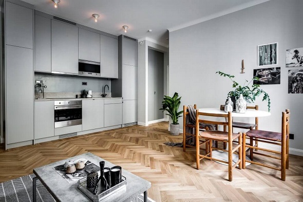 Applying Scandinavian Small Apartment Design Along With