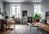 Scandinavian small apartment interior
