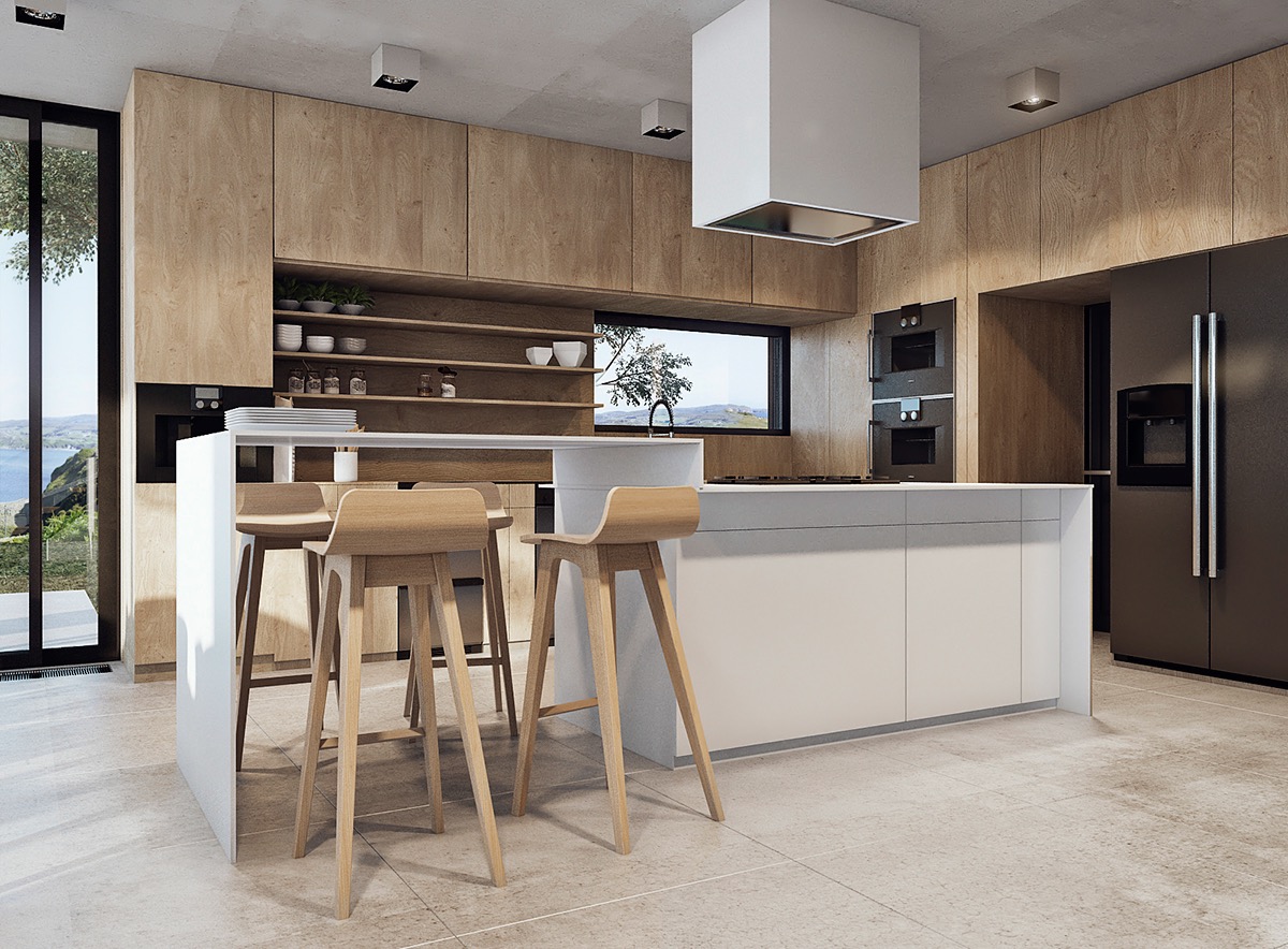 modern wooden kitchen designmodern wooden kitchen design