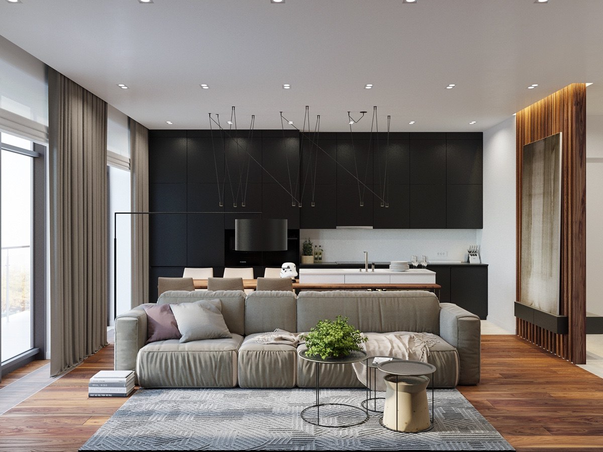 simple modern living room 