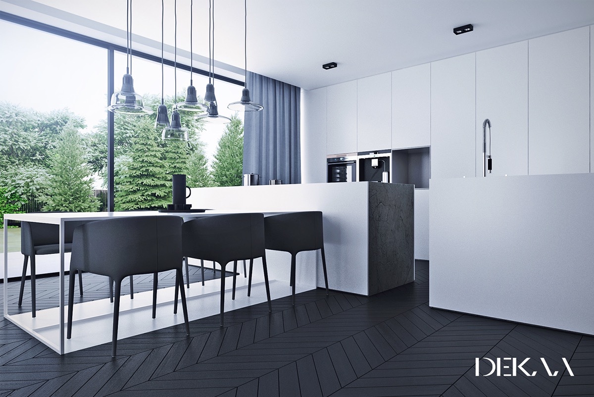luxury kitchen set design