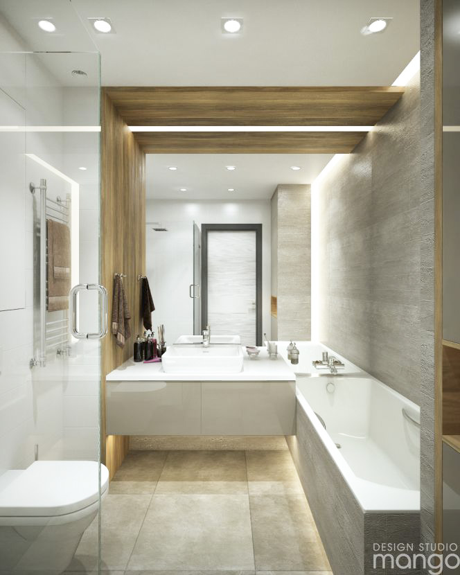 simple white bathroom design