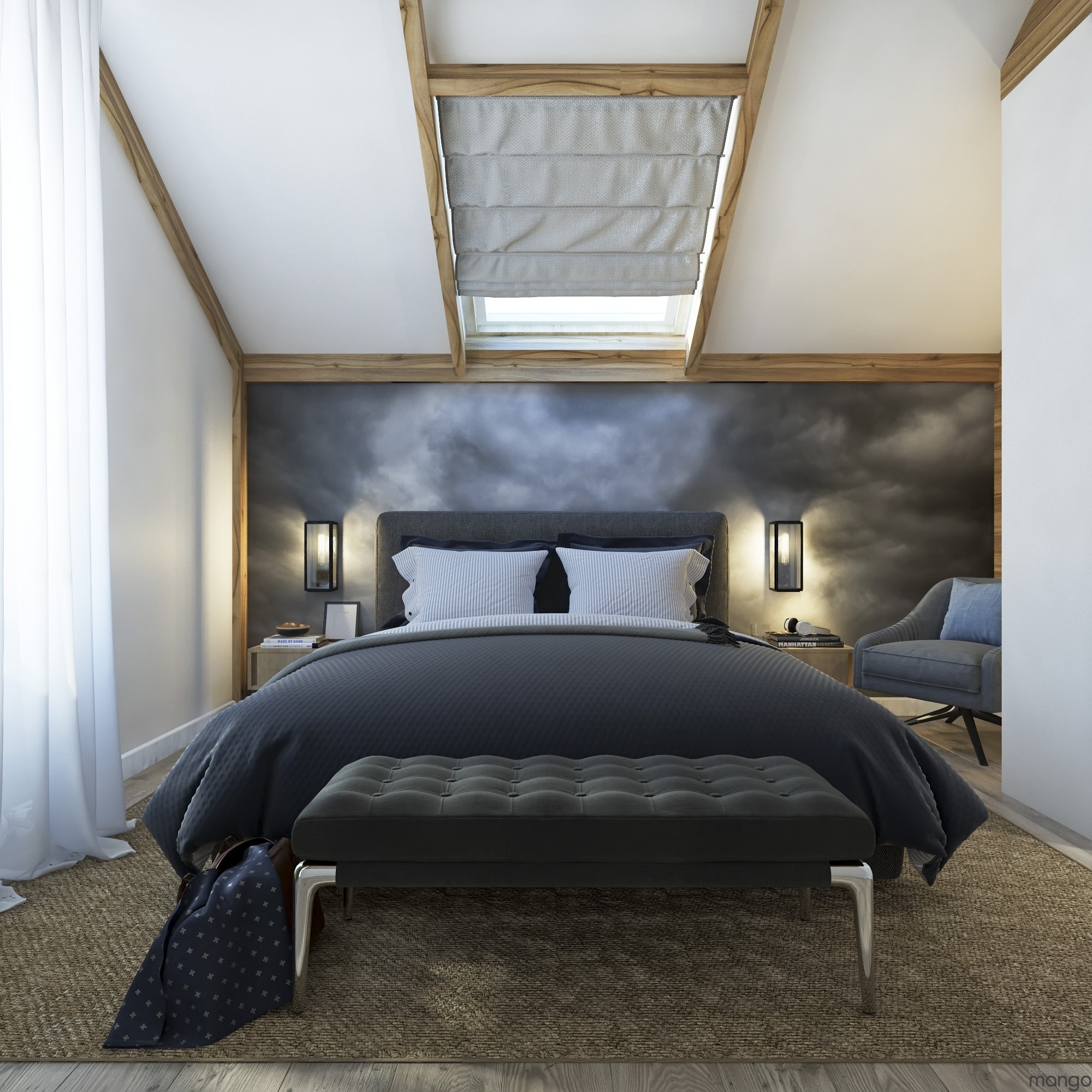luxury gray bedroom design