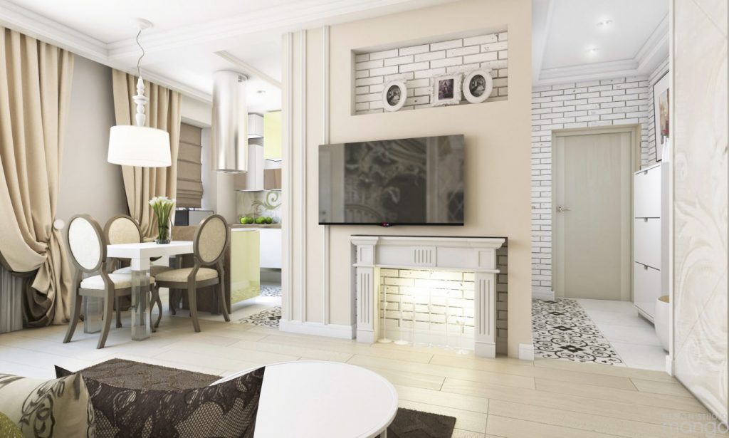 Picture of Luxury Small Apartment Design Using Soft Color and Awesome Decor Ideas ...