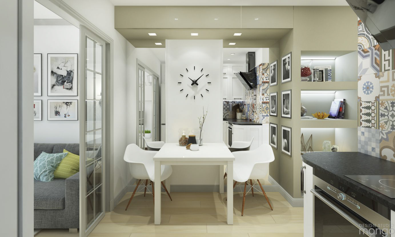 white dining room design