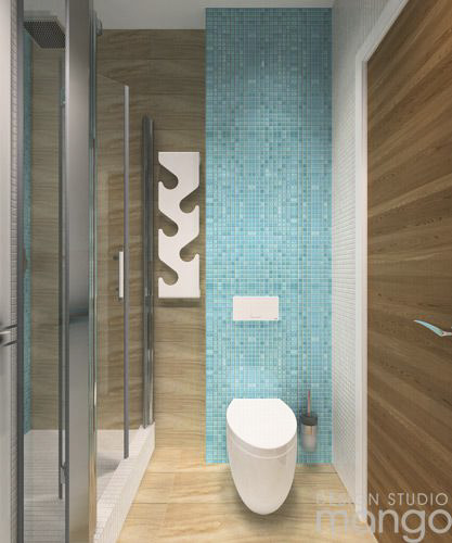 blue bathroom decor