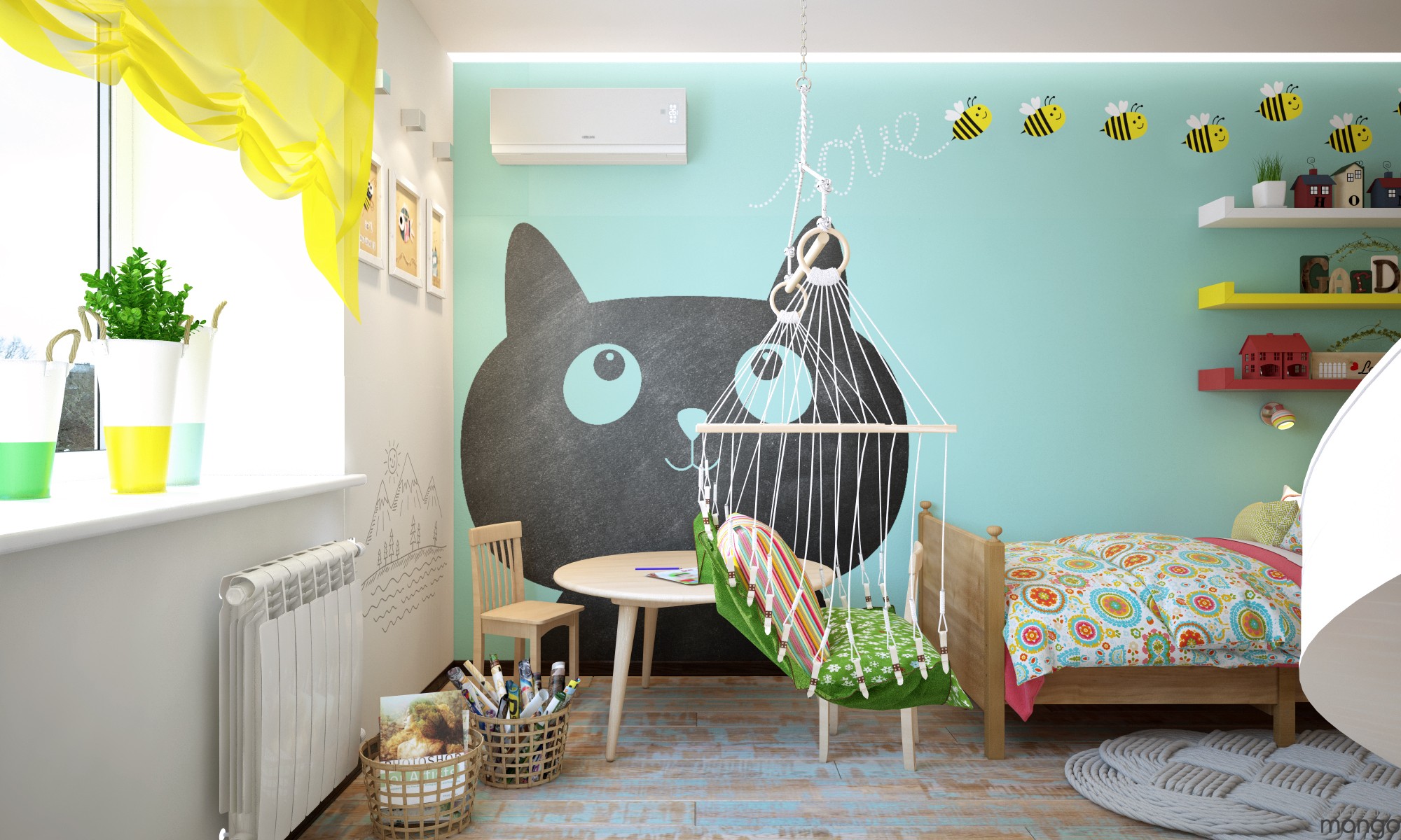 cute kids room design