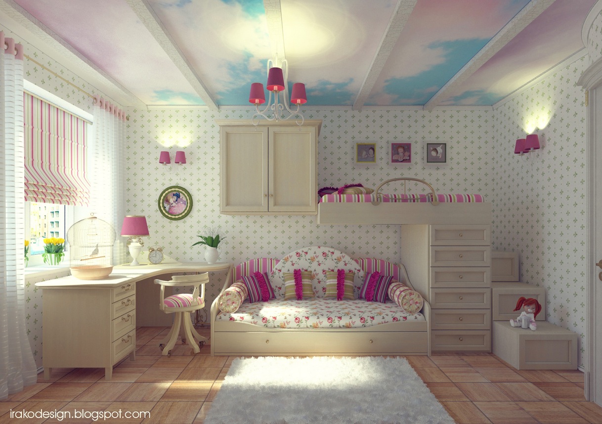 cute girls room design