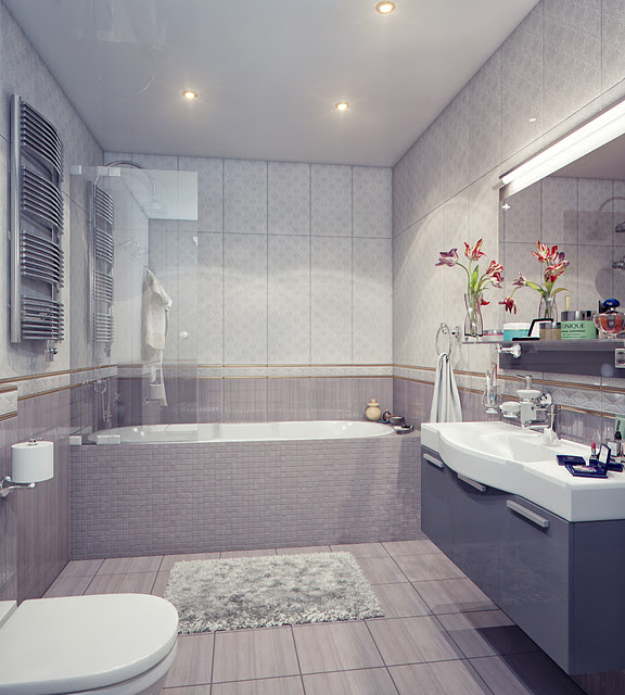 luxury gray bathroom design