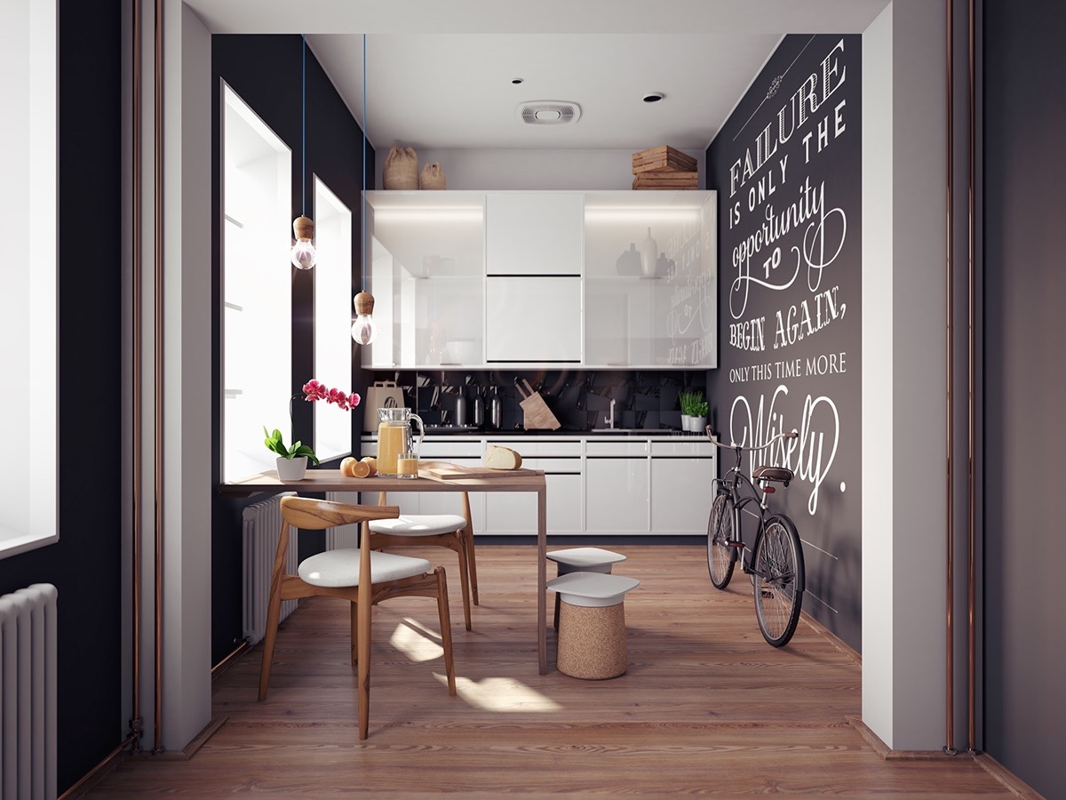 modern style dining room