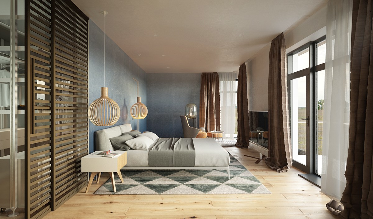 contemporary interior bedroom design