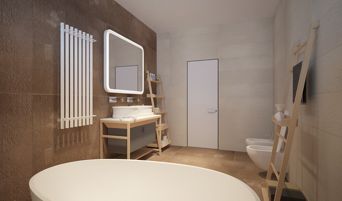 luxury bathroom compact design