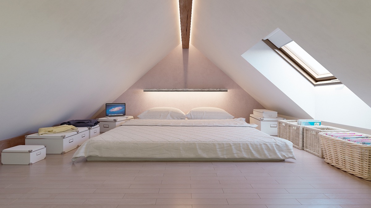 white minimalist bedroom decor