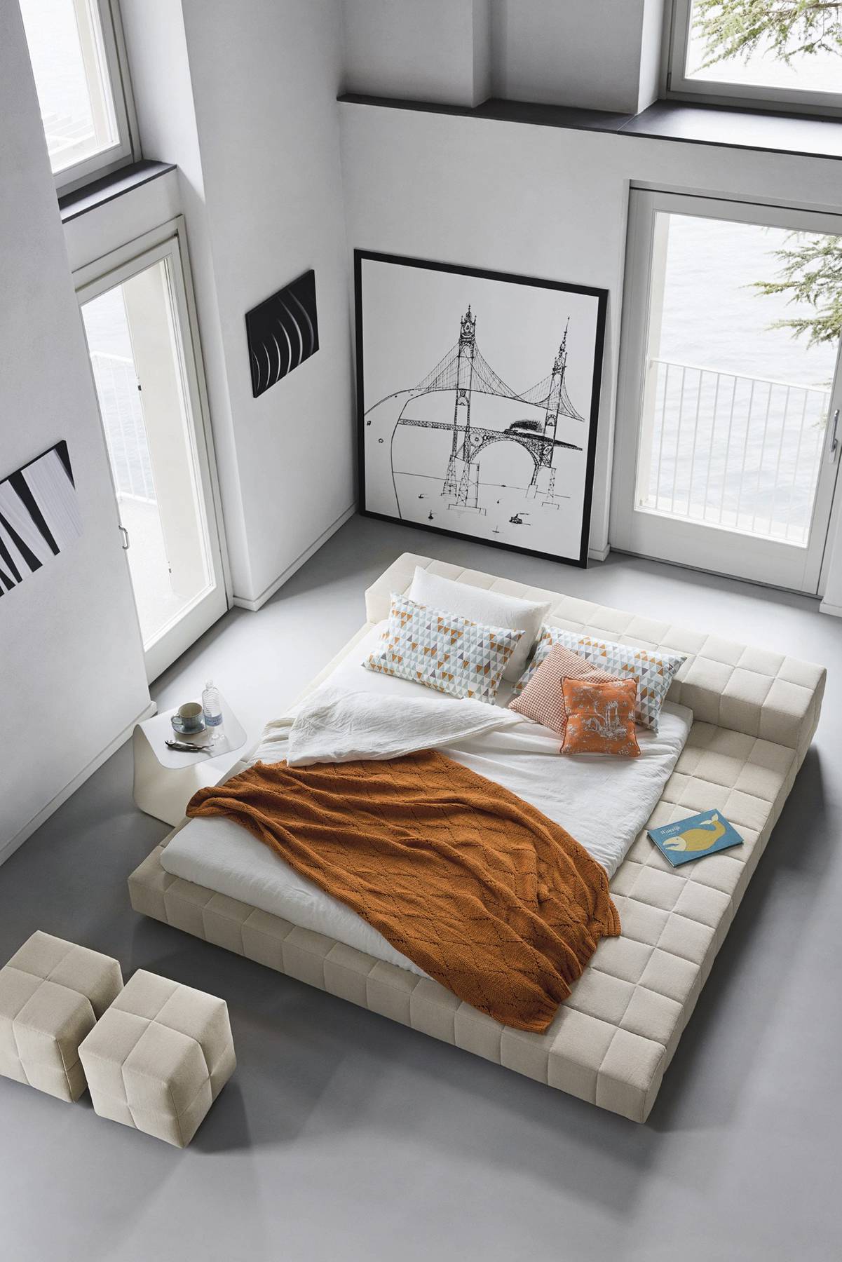 simple white bedroom design