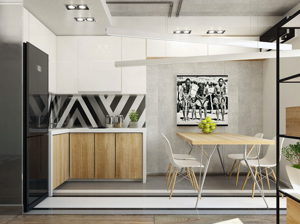 modern and stylish kitchen set design