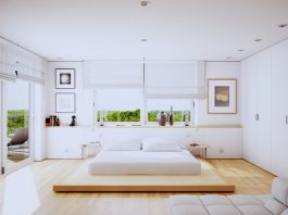 minimalist white bedroom design