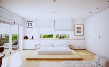 minimalist white bedroom design