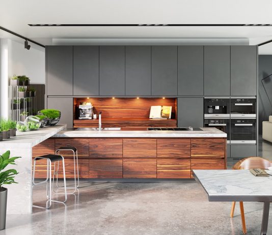 contemporary kitchen set design