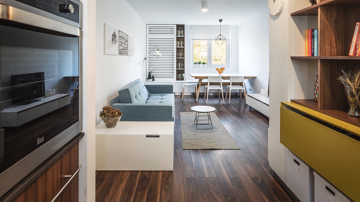 Studio Apartment Design Ideas B, One Bedroom Apartment Living Room Ideas