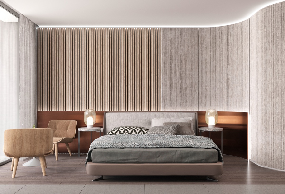 minimalist gray bedroom design