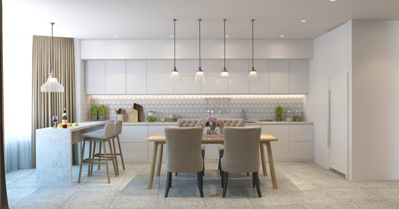 minimalist apartment design which combine a modern decor inside