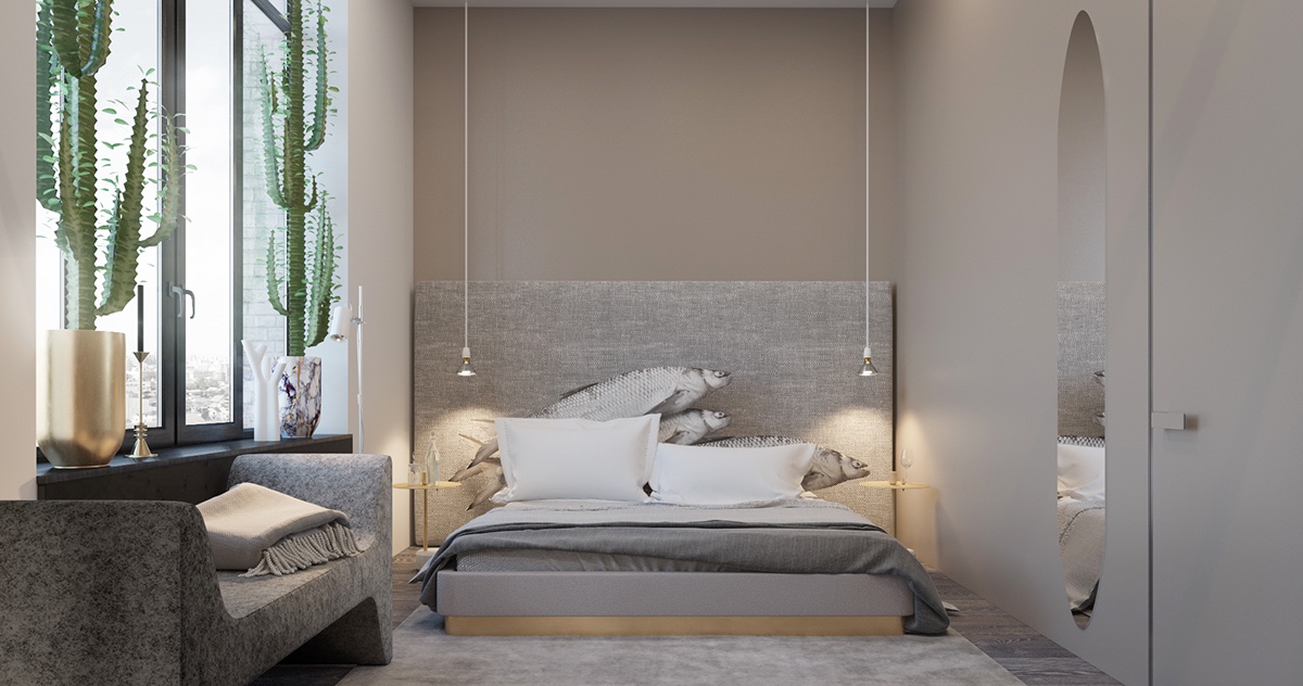 contemporary white bedroom design