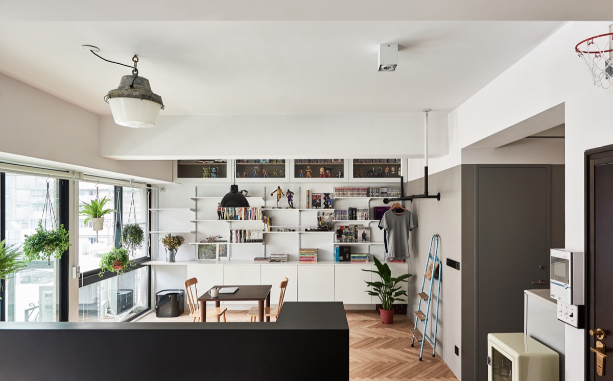 open plan hungarian loft design