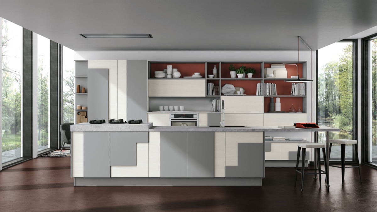 minimalist white kitchen 