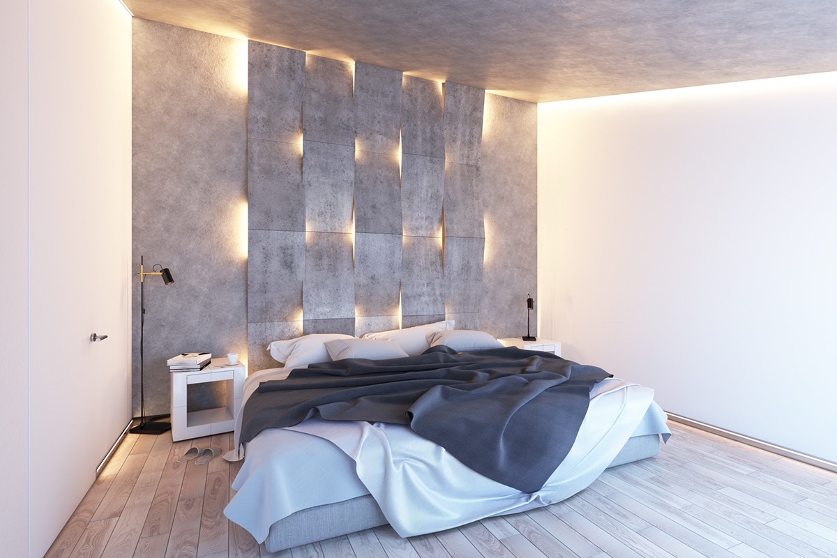 glowing bedroom design