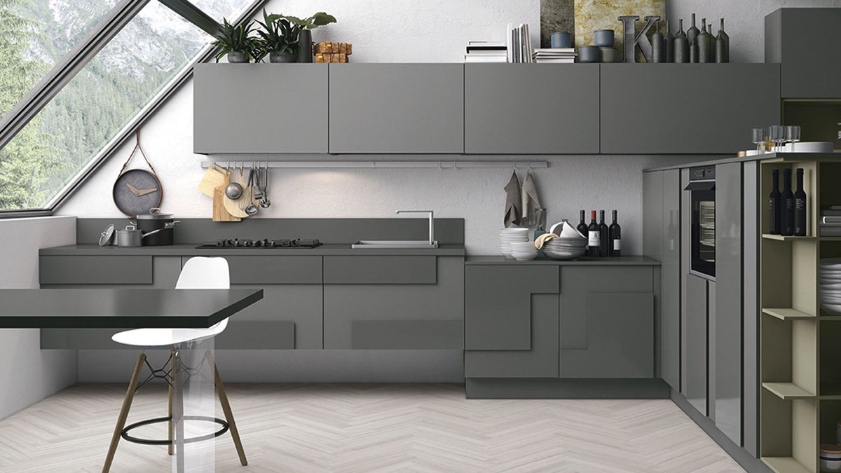gray kitchen design