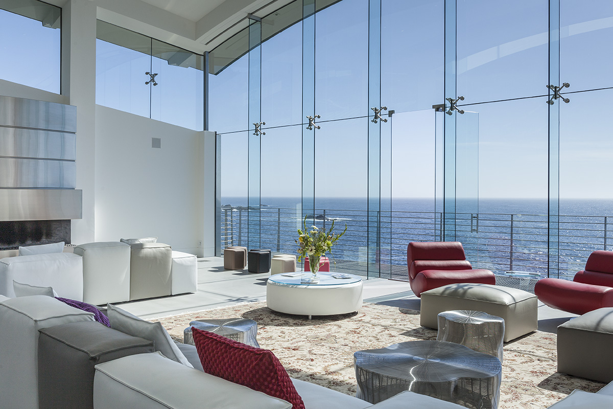 living room with view