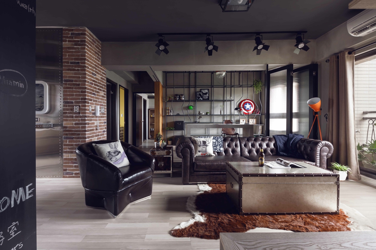 Fabulous Apartment Design Decorated By Industrial Feel And Modern Concept Design