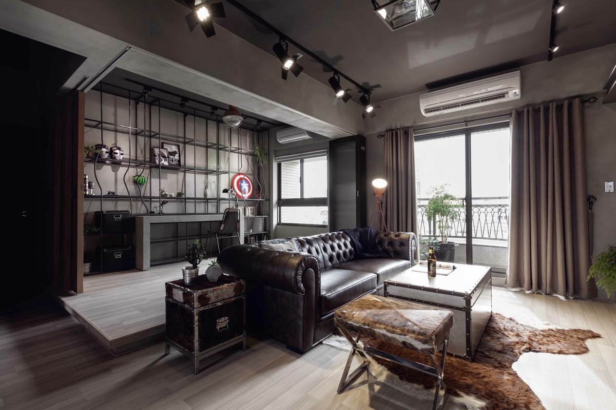 Fabulous Apartment Design Decorated By Industrial Feel And