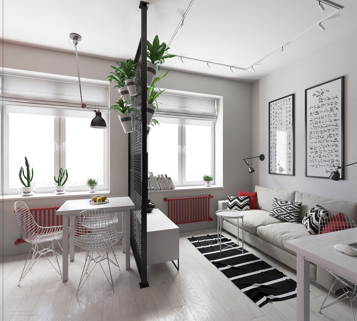trendy small apartment