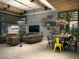 an industrial loft apartment
