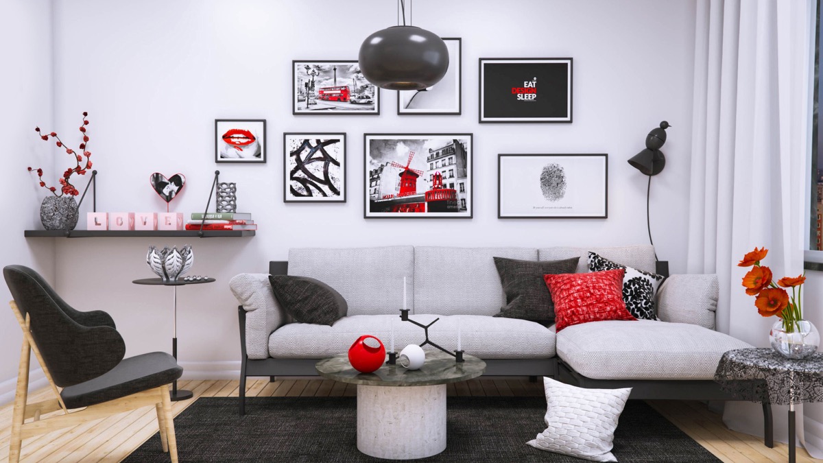 beautiful white living room