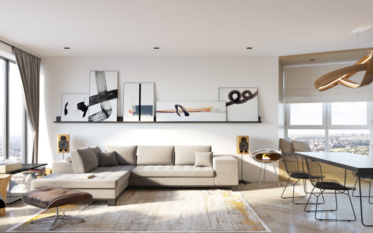 warm living room design