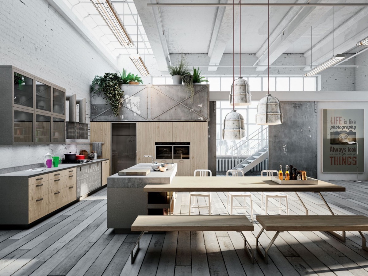 industrial kitchen design pictures